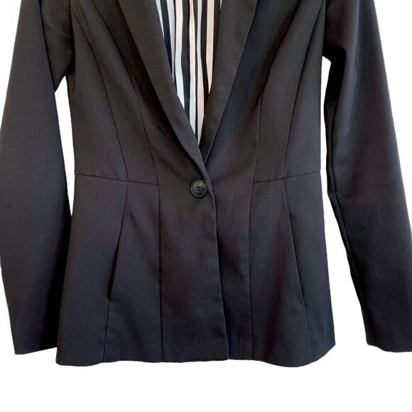 LBK Black One Button Blazer - Picture 3 of 6